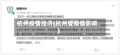 杭州疫情经济(杭州受疫情影响)