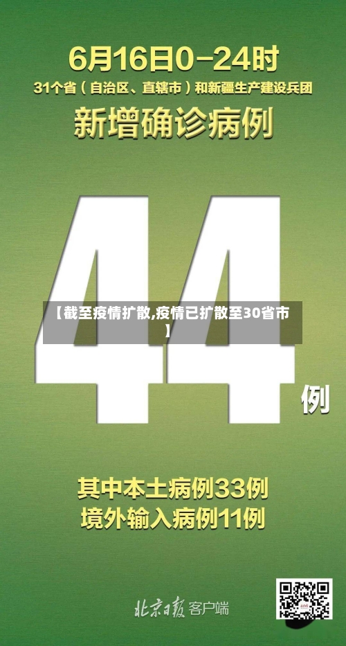 【截至疫情扩散,疫情已扩散至30省市】