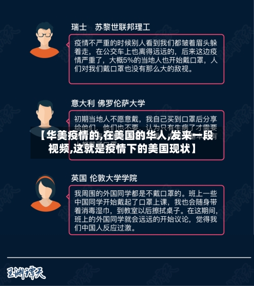 【华美疫情的,在美国的华人,发来一段视频,这就是疫情下的美国现状】