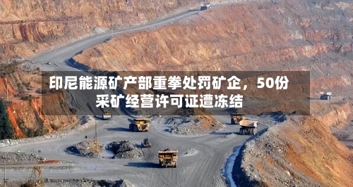 印尼能源矿产部重拳处罚矿企,50份采矿经营许可证遭冻结