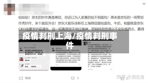 疫情判刑上海/疫情判刑事件