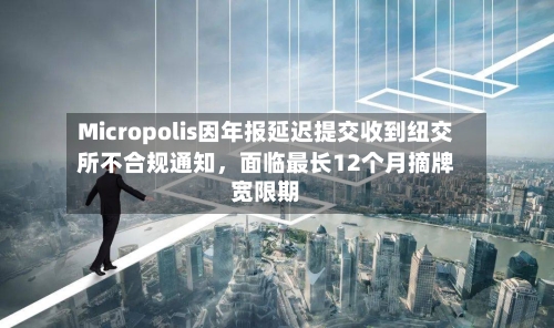 Micropolis因年报延迟提交收到纽交所不合规通知，面临最长12个月摘牌宽限期
