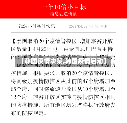 【韩国疫情决策,韩国疫情启动】