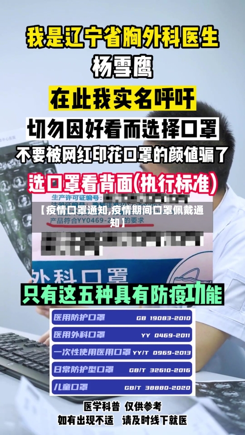 【疫情口罩通知,疫情期间口罩佩戴通知】