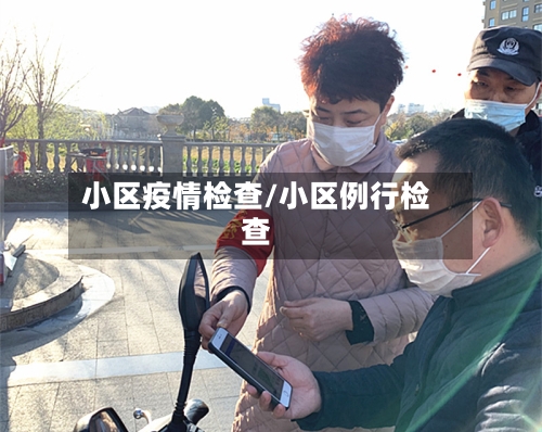 小区疫情检查/小区例行检查