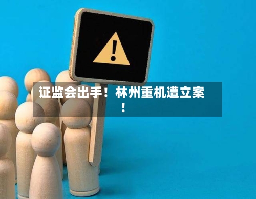 证监会出手！林州重机遭立案！