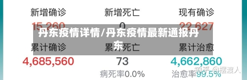 丹东疫情详情/丹东疫情最新通报丹东