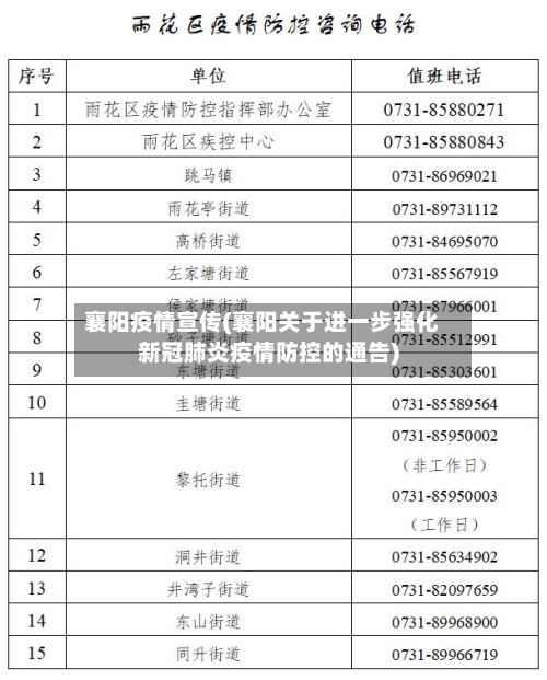 襄阳疫情宣传(襄阳关于进一步强化新冠肺炎疫情防控的通告)