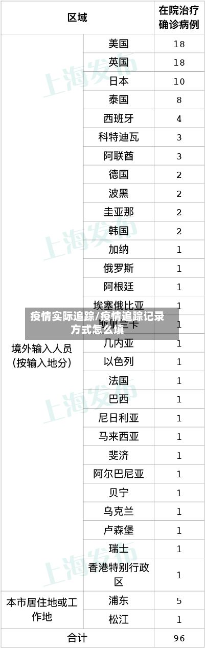 疫情实际追踪/疫情追踪记录方式怎么填